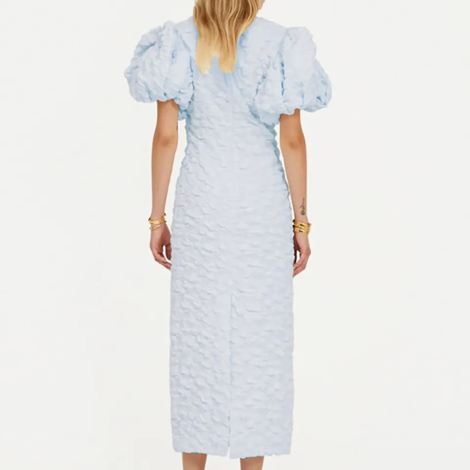 Dresses|Dresses|ROTATE Birger Christensen Textured Cloqué Puffy Dress - UK 12