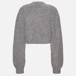 Knitwear|Dr. Martens Rotate Birger Christensen Brushed-Knit Cropped Cardigan - DK 38/UK 10
