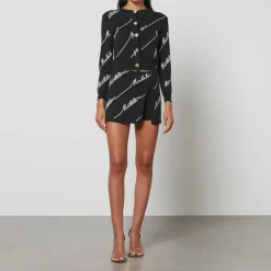 Knitwear|Dr. Martens Rotate Birger Christensen Kiaan Logo-Embellished Cotton Cardigan - DK 34/UK 6