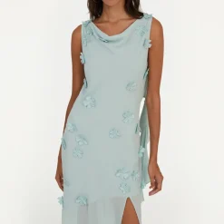 Dresses|Dresses|ROTATE Birger Christensen Waterfall Chiffon Maxi Dress - UK 8