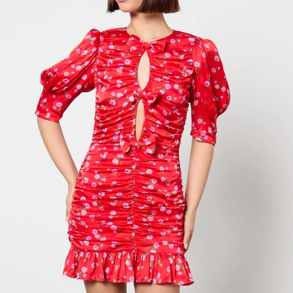 Dresses|Dresses|Marant Etoile Rotate Birger Christensen Floral-Print Crepe Mini Dress - DK 36/UK 8