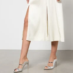 Dresses|Dresses|Dr. Martens Rotate Birger Christensen Satin Slit Midi Dress - DK 36/UK 8