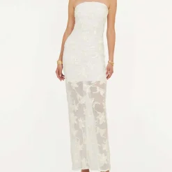 Dresses|Dresses|ROTATE Birger Christensen Floral-Jacquard Mesh Dress - DK 38/UK 10