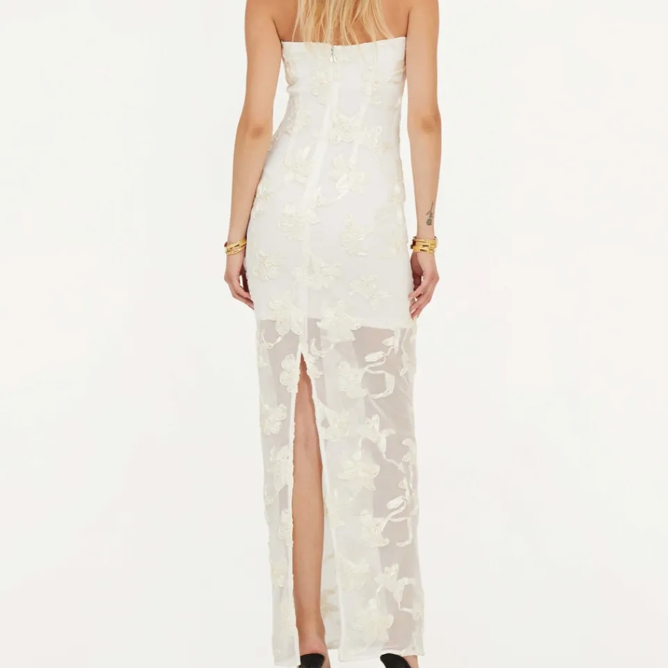 Dresses|Dresses|ROTATE Birger Christensen Floral-Jacquard Mesh Dress - DK 38/UK 10