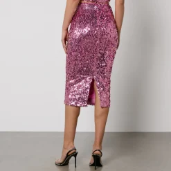 Skirts|Skirts|Tory Burch Rotate Birger Christensen Sequinned Mesh Skirt - DK 36/UK 8