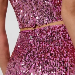 Skirts|Skirts|Tory Burch Rotate Birger Christensen Sequinned Mesh Skirt - DK 36/UK 8