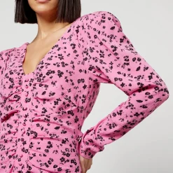 Dresses|Dresses|ROTATE Birger Christensen Floral-Jacquard Mini Dress - DK 32/UK 4