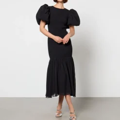 Dresses|Dresses|Sleeper Rotate Birger Christensen Recycled Chiffon Puff Sleeve Dress - DK 34/UK 6