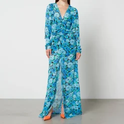 Dresses|Dresses|Dr. Martens Rotate Birger Christensen Printed Chiffon Maxi Dress - DK 32/UK 4