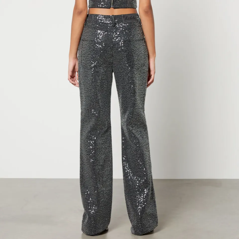 Jeans|Dr. Martens Rotate Birger Christensen Sequinned Denim Straight-Leg Jeans - W25