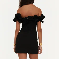 Dresses|Dresses|Coach ROTATE Birger Christensen Ruffle Crepe Mini Dress - UK 14