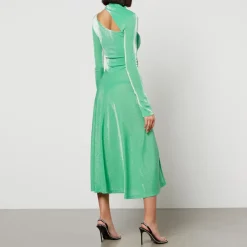 Dresses|Dresses|HAY Rotate Birger Christensen CutOut Lurex Midi Dress - DK 32/UK 4
