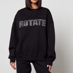 Sportswear|Loungewear|Rotate Sunday Rotate Logo-Embellished Cotton-Jersey Sweatshirt - S