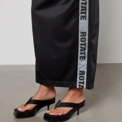 Skirts|Skirts|Café Kitsuné Rotate Logo-Print Shell Maxi Skirt - XS