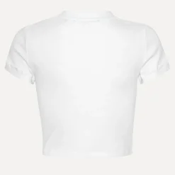 Sportswear|Loungewear|Rotate Sunday Cropped Cotton-Blend Jersey T-Shirt - XL