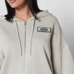 Sportswear|Loungewear|Rotate Sunday Enzyme Organic Cotton Zipped Hoodie - S