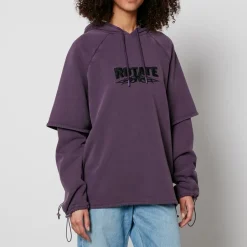 Sportswear|Loungewear|Rotate Sunday Logo Cotton-Jersey Hoodie - XS