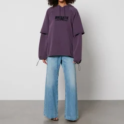 Sportswear|Loungewear|Rotate Sunday Logo Cotton-Jersey Hoodie - XS