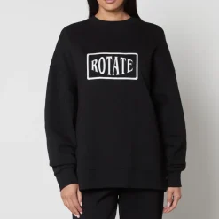 Sportswear|Loungewear|Rotate Sunday Logo-Embroidered Cotton-Jersey Sweatshirt - S