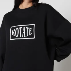 Sportswear|Loungewear|Rotate Sunday Logo-Embroidered Cotton-Jersey Sweatshirt - S
