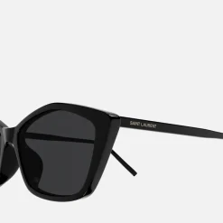 Sunglasses|Sunglasses|Dr. Martens Saint Laurent Angular Recycled Acetate Cat-Eye Sunglasses