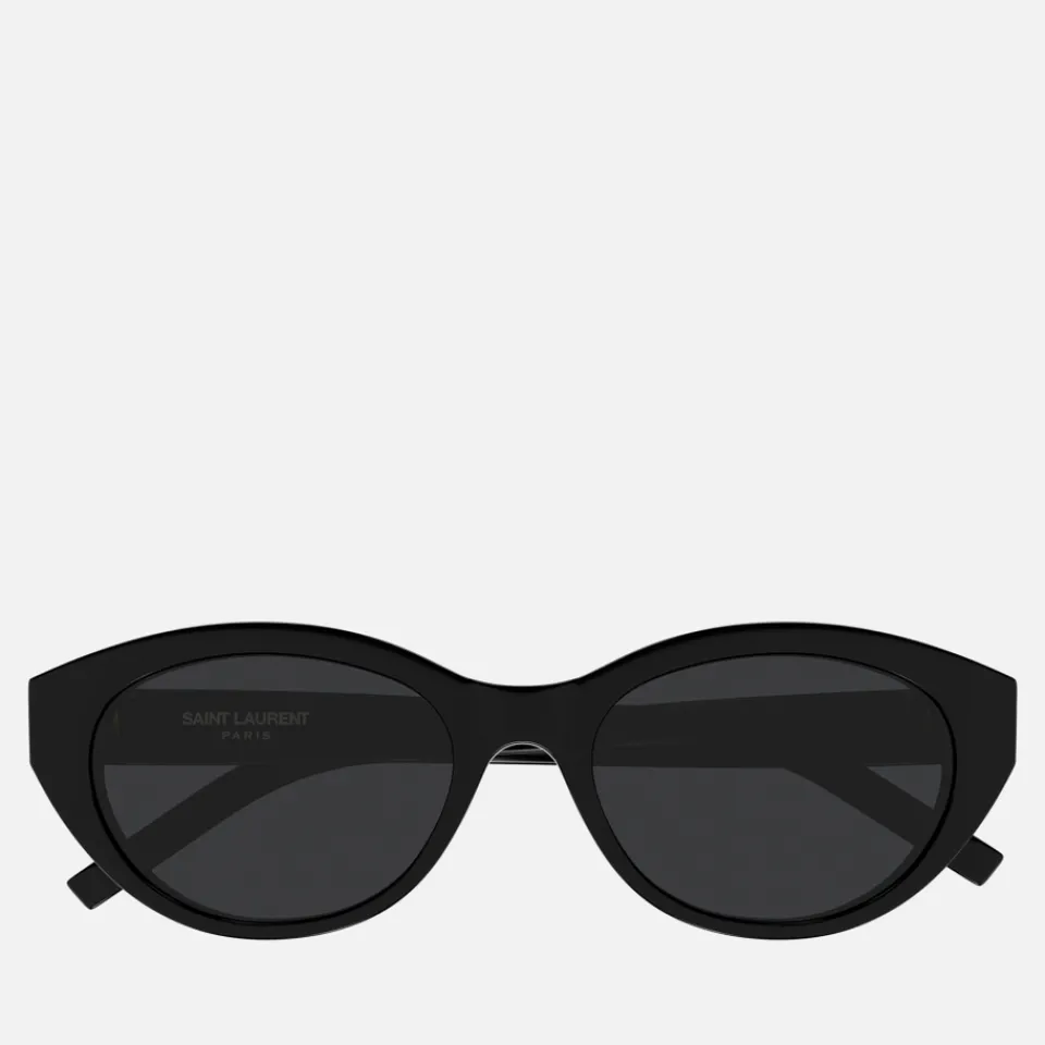 Sunglasses|Sunglasses|Dr. Martens Saint Laurent Monogram Oval Acetate Sunglasses