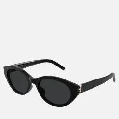 Sunglasses|Sunglasses|Dr. Martens Saint Laurent Monogram Oval Acetate Sunglasses
