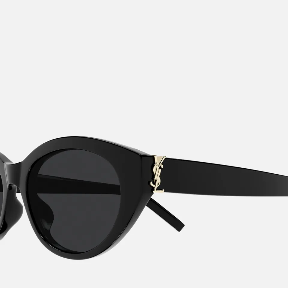 Sunglasses|Sunglasses|Dr. Martens Saint Laurent Monogram Oval Acetate Sunglasses