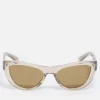 Sunglasses|Sunglasses|Dr. Martens Saint Laurent Script Acetate Cat-Eye Sunglasses