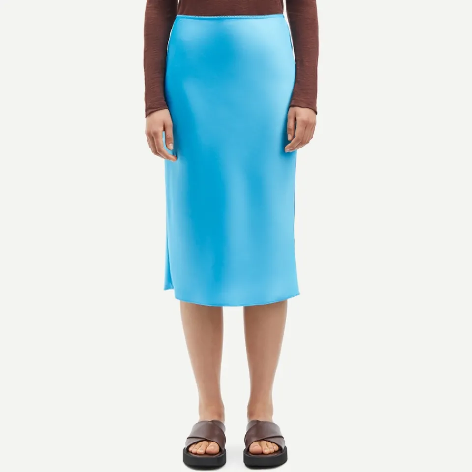 Skirts|Skirts|Calvin Klein Samsøe Samsøe Agneta Recycled Satin Midi Skirt - L
