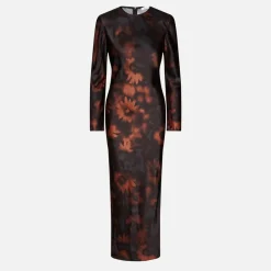 Dresses|Dresses|Ganni Samsøe Samsøe Alina Semi-Sheer Mesh Maxi Dress - M