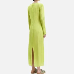 Dresses|Dresses|Samsøe Samsøe Alinea Plissé-Satin Dress - XS