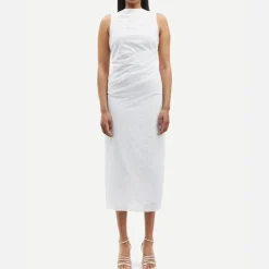 Dresses|Dresses|Ganni Samsøe Samsøe Sahira Organic Cotton Midi Dress - L