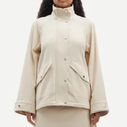 Jackets|Coats|Helmstedt Samsøe Samsøe Sajadi 15272 Organic Cotton-Blend Jacket - M