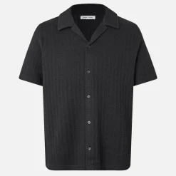 Shirts|Shirts|Samsøe Samsøe Sakvistbro Cotton-Blend Waffle Shirt - S