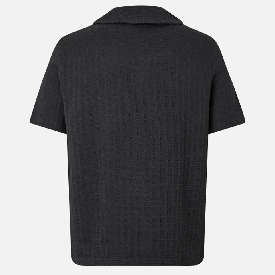 Shirts|Shirts|Samsøe Samsøe Sakvistbro Cotton-Blend Waffle Shirt - S