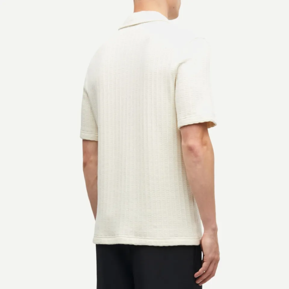 Shirts|Shirts|Birkenstock Samsøe Samsøe Sakvistbro Cotton-Blend Waffle Shirt - S