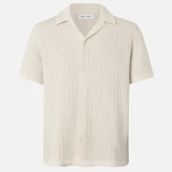 Shirts|Shirts|Birkenstock Samsøe Samsøe Sakvistbro Cotton-Blend Waffle Shirt - S