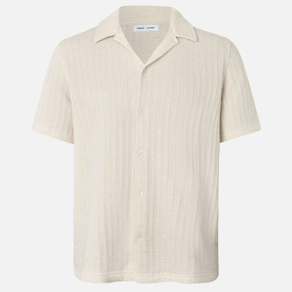 Shirts|Shirts|Birkenstock Samsøe Samsøe Sakvistbro Cotton-Blend Waffle Shirt - S