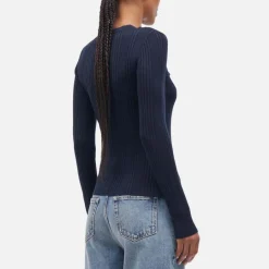 T-Shirts And Tops|Dr. Martens Samsøe Samsøe Salori 15564 Ribbed-Knit Sweater
