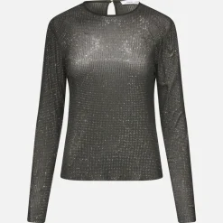 T-Shirts And Tops|Marant Etoile Samsøe Samsøe Samagda Sequinned Mesh Top - S