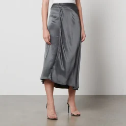 Skirts|Skirts|Dr. Martens Samsøe Samsøe Viktoria Satin Midi Skirt - XS