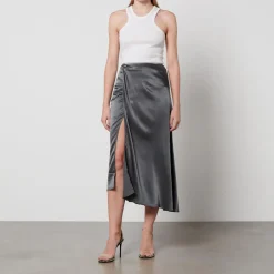 Skirts|Skirts|Dr. Martens Samsøe Samsøe Viktoria Satin Midi Skirt - XS
