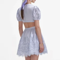 Dresses|Dresses|Dr. Martens Self-Portrait Broderie Cutout Poplin Mini Dress - UK 6