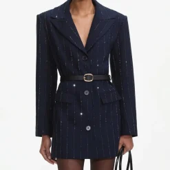 Jackets|Coats|Self-Portrait Crepe Jacket - UK 6