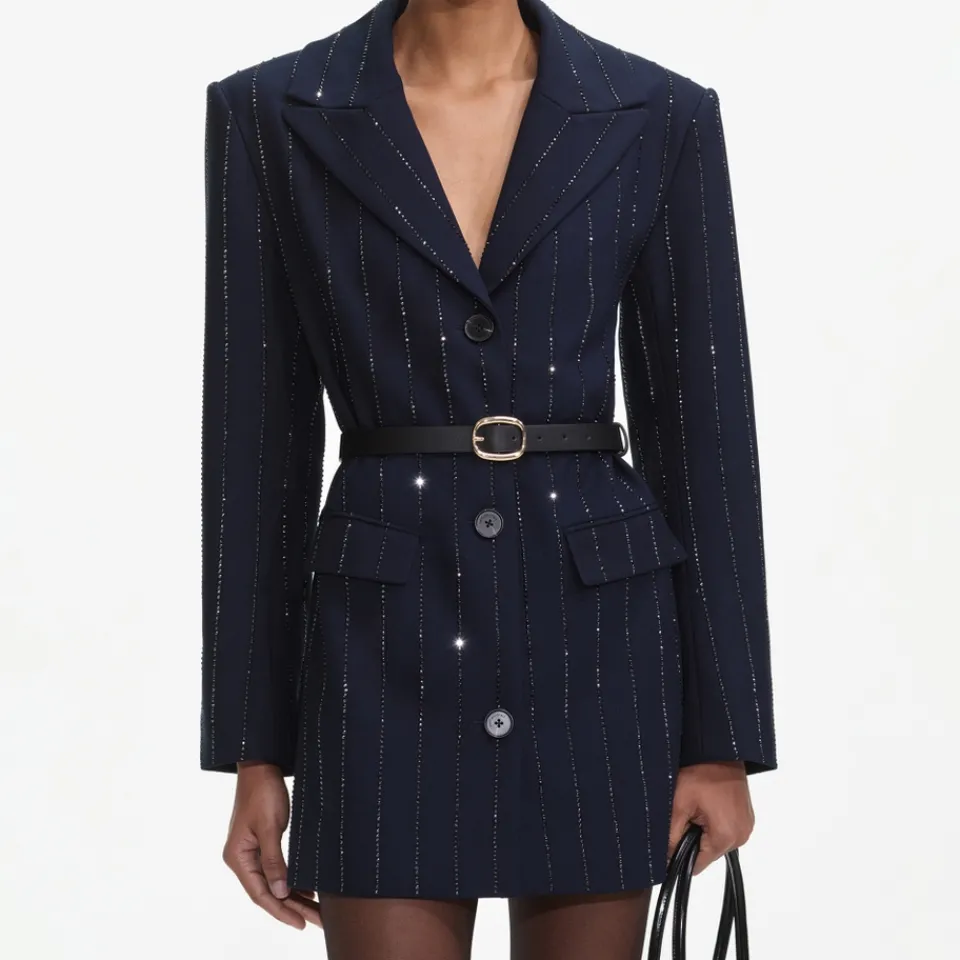 Jackets|Coats|Self-Portrait Crepe Jacket - UK 6
