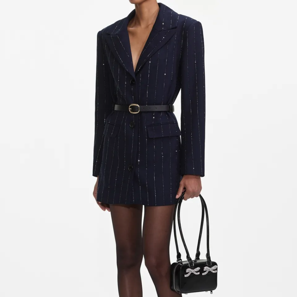 Jackets|Coats|Self-Portrait Crepe Jacket - UK 6