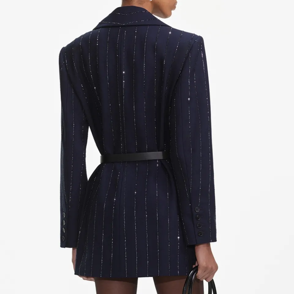 Jackets|Coats|Self-Portrait Crepe Jacket - UK 6