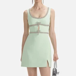 Dresses|Dresses|Self-Portrait Crepe Mini Dress - UK 10