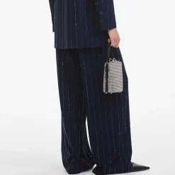 Trousers|Self-Portrait Crepe Wide Leg Trousers - UK 14